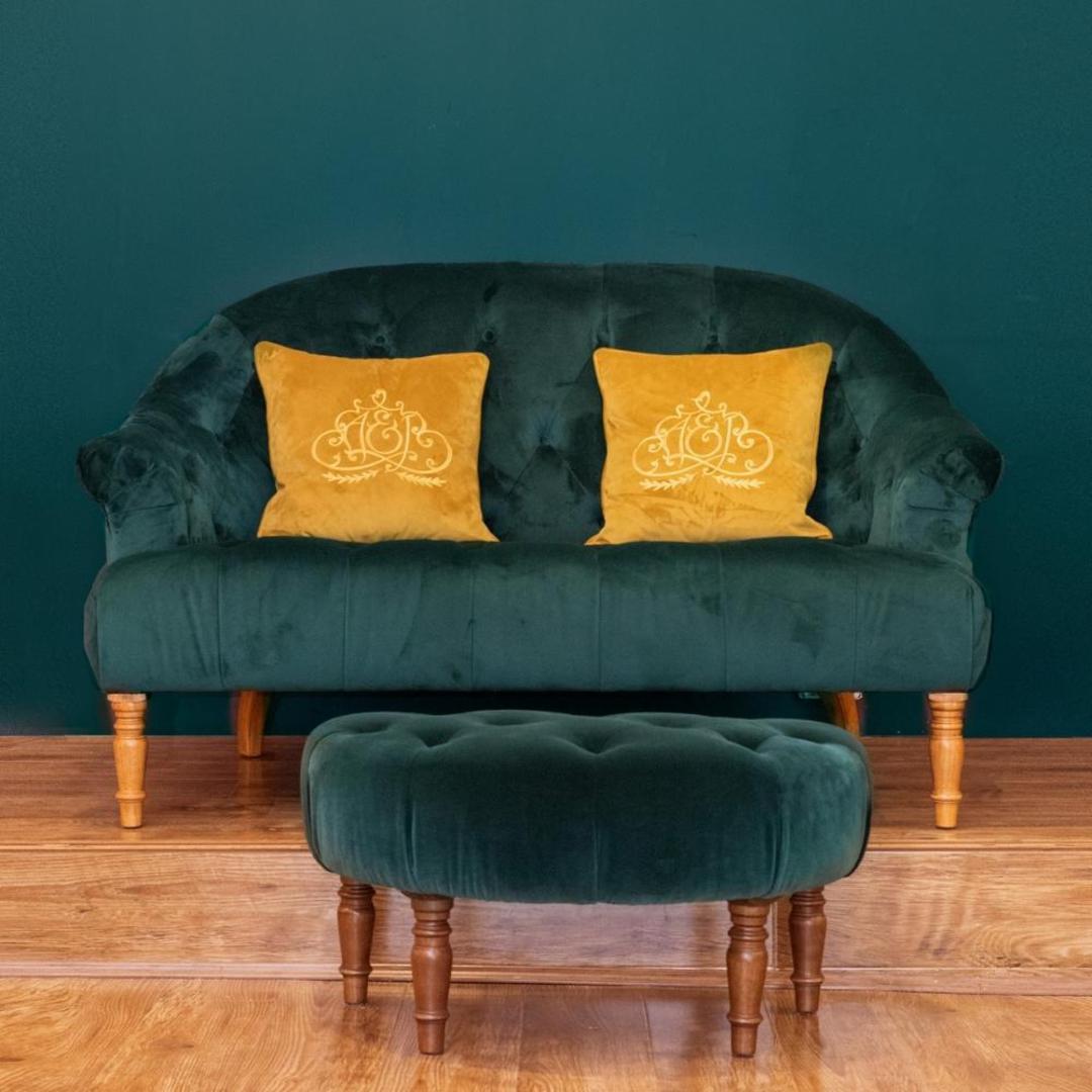 A&J Imogen 2 Seater Sofa velvet - Plush Honeycreeper image 1
